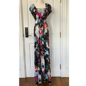 French Connection Size 4 Floral Reef Empire Waist Maxi Dress